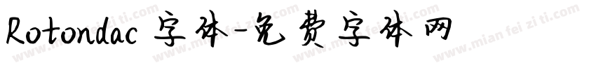 Rotondac 字体字体转换